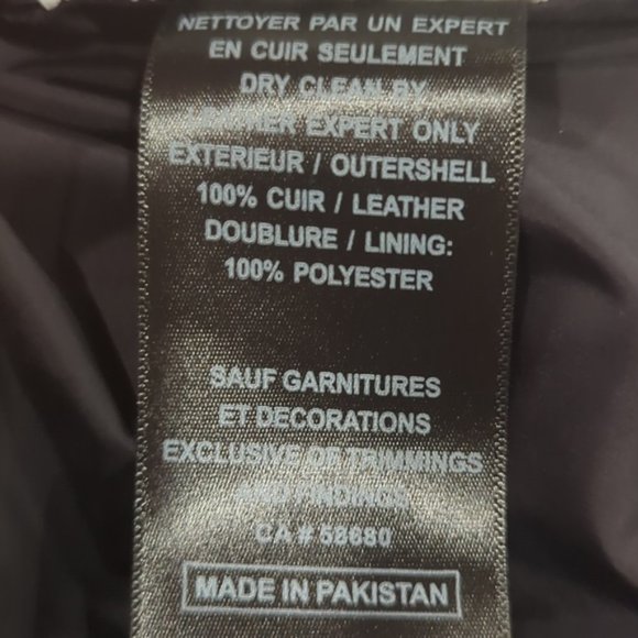 NWT Body & Christensen Black Super Soft Leather Puffer jacket - Picture 11 of 11